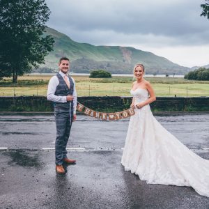Bride and Groom at Lodore Falls