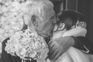 Bride with grandad