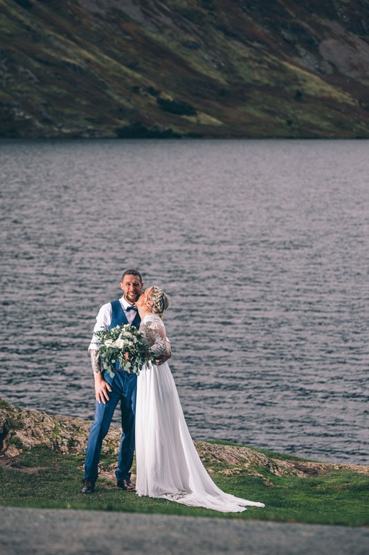 Bride and Groom at Crummock Water