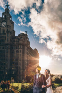 Bride and Groom at Liver Building