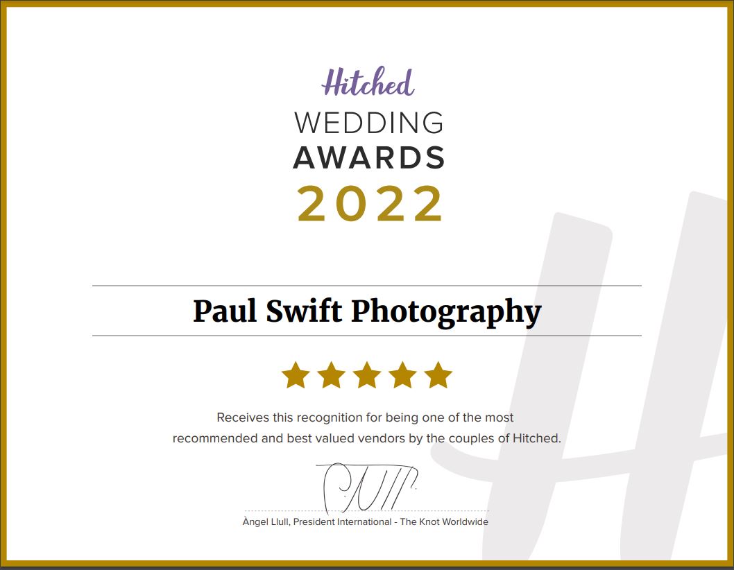 Award for Paul Swift Photography