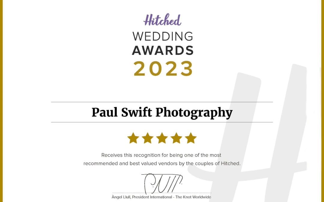 Best Wedding Photographer Hitched Awards 2023 – Paul Swift Photography Winner