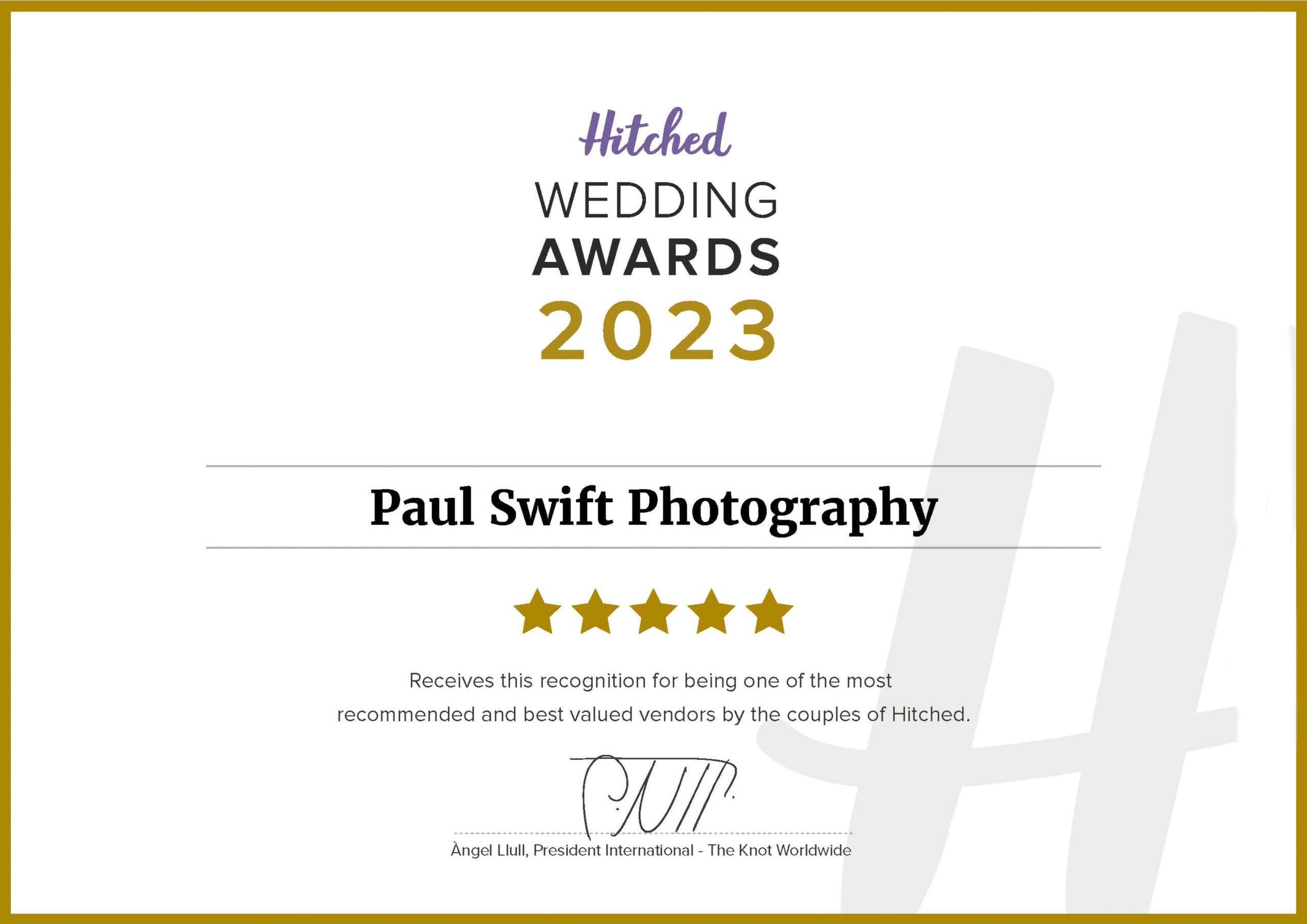 Best Wedding Photographer Hitched Awards 2023